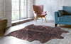 Rose Specked Brindle Cowhide Rug - Large