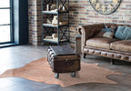 Rose Specked White Cowhide Rug - Large