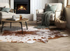 Salt & Pepper Brown Cowhide Rug - Large