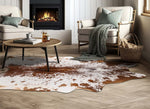 Salt & Pepper Brown Cowhide Rug - Large