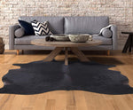 Black Cowhide Rug - Large