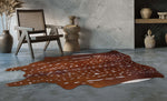 Whitetail Printed Cowhide Rug - Medium