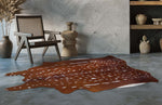 Whitetail Printed Cowhide Rug - Large