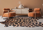 Giraffe Printed Cowhide Rug - Medium