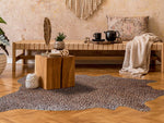 Leopard Printed Cowhide Rug - Medium