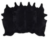 Midnight Black Cowhide Rug - Medium