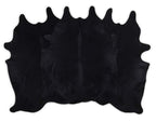 Midnight Black Cowhide Rug - Medium