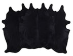Midnight Black Cowhide Rug - Large