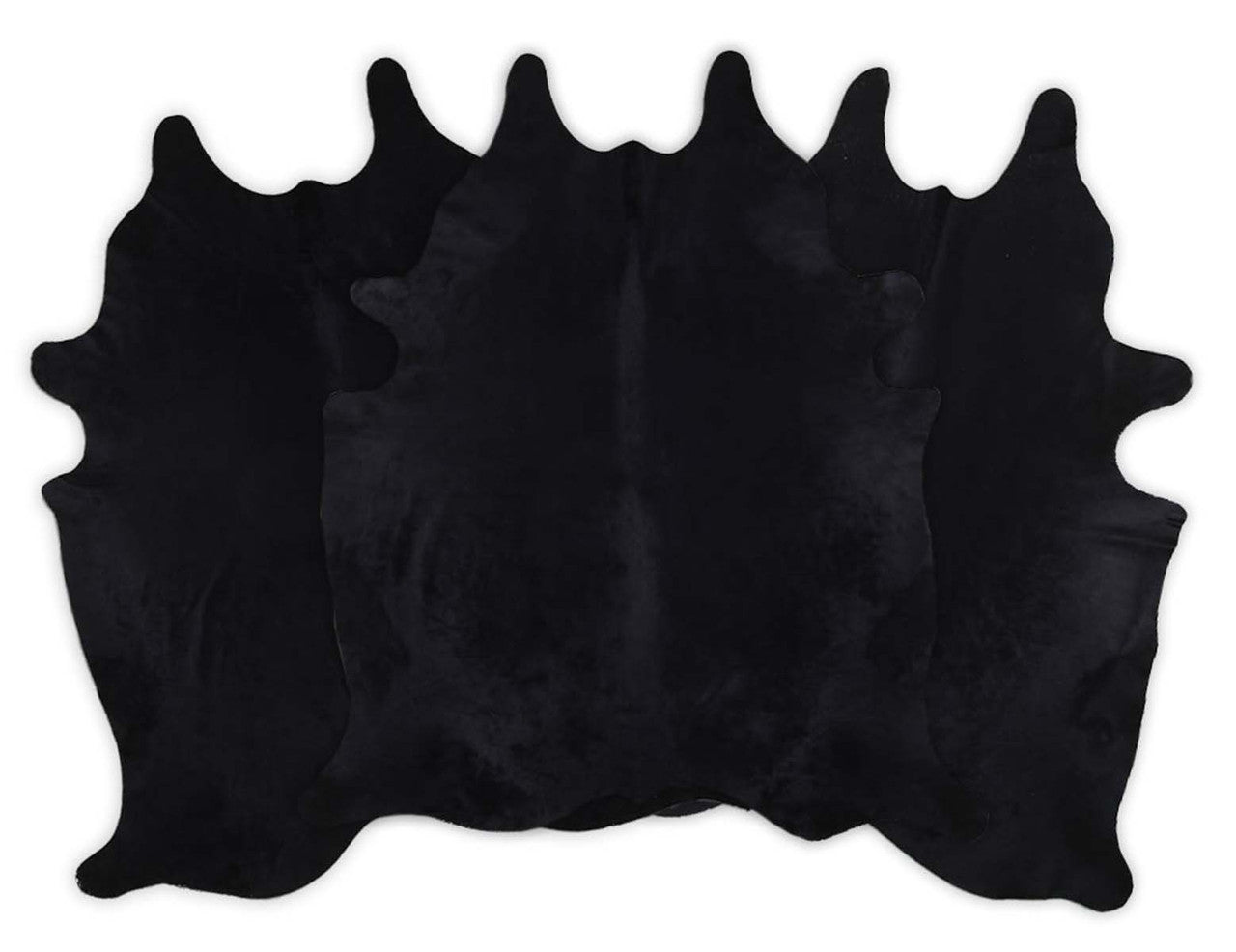 Midnight Black Cowhide Rug - Large