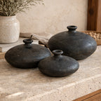 Black Sands Clay Vessels - Set of 3