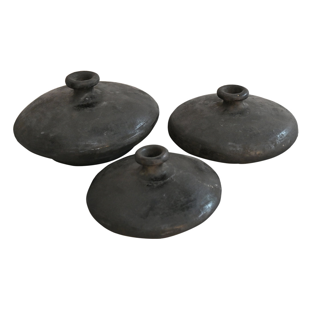 Black Sands Clay Vessels - Set of 3