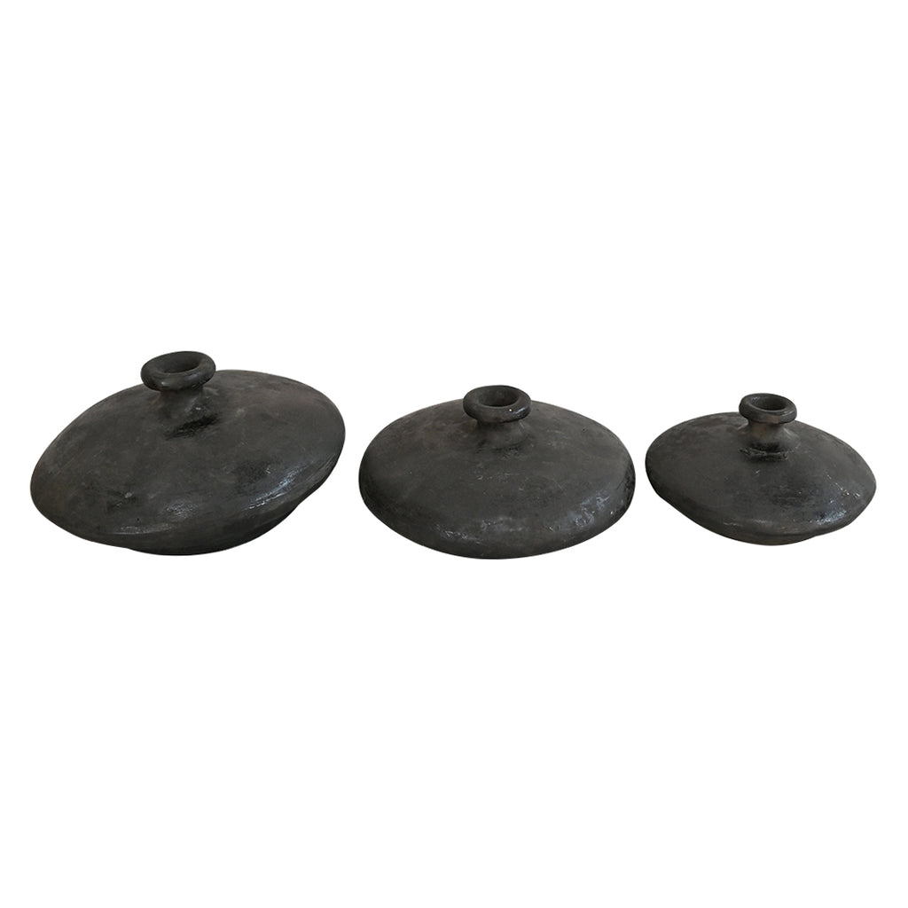 Black Sands Clay Vessels - Set of 3