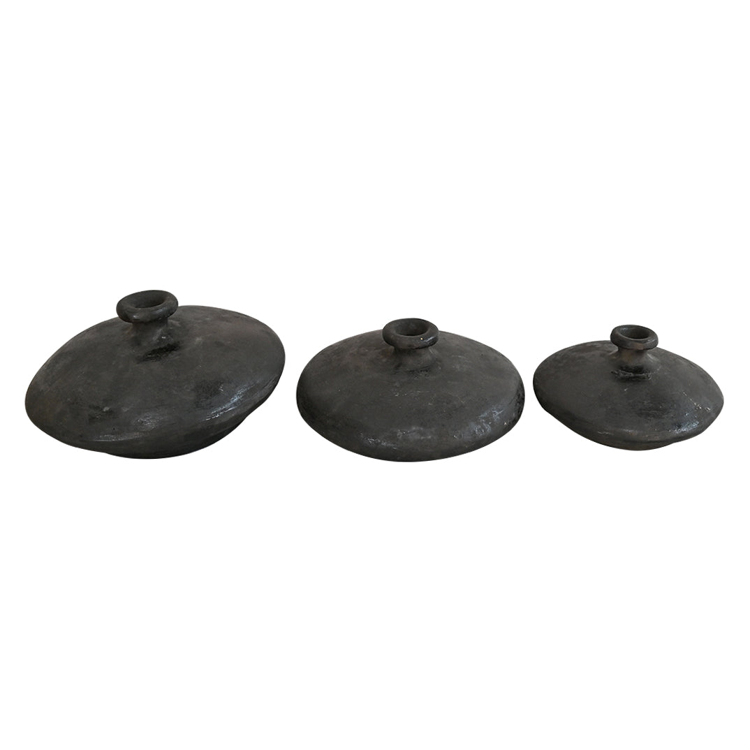 Black Sands Clay Vessels - Set of 3