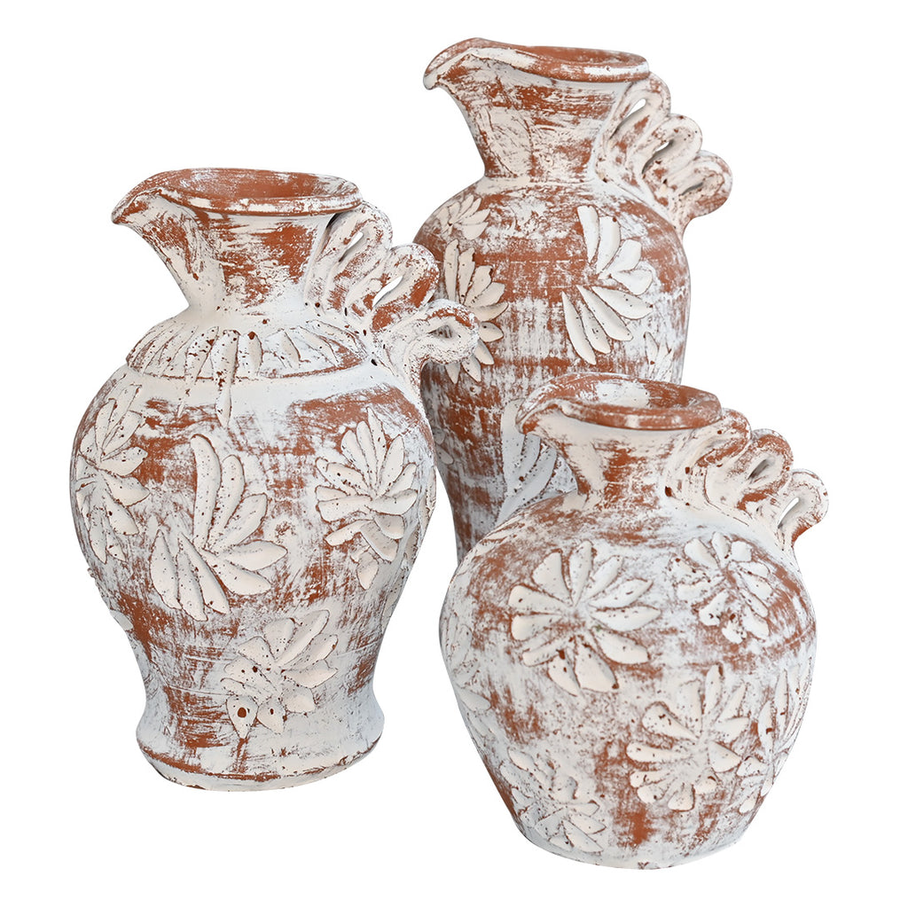 Sandstorm Flowers Clay Pots - Set of 3
