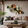 Earthy Hand-Thrown Glass Plate Wall Art - Set of 9
