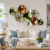Earthy Hand-Thrown Glass Plate Wall Art - Set of 9
