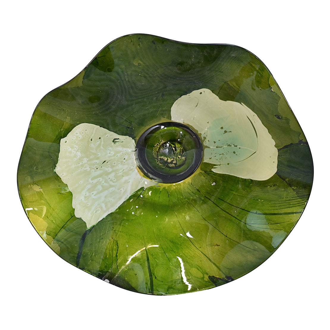 Earthy Hand-Thrown Glass Plate Wall Art - Set of 9