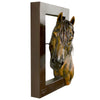 Golden Left Facing Horse Wall Sculpture