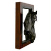 Left Facing Black Horse Head Wall Sculpture