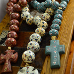 Southwest 25 Inch Rosary Beads - Turquoise