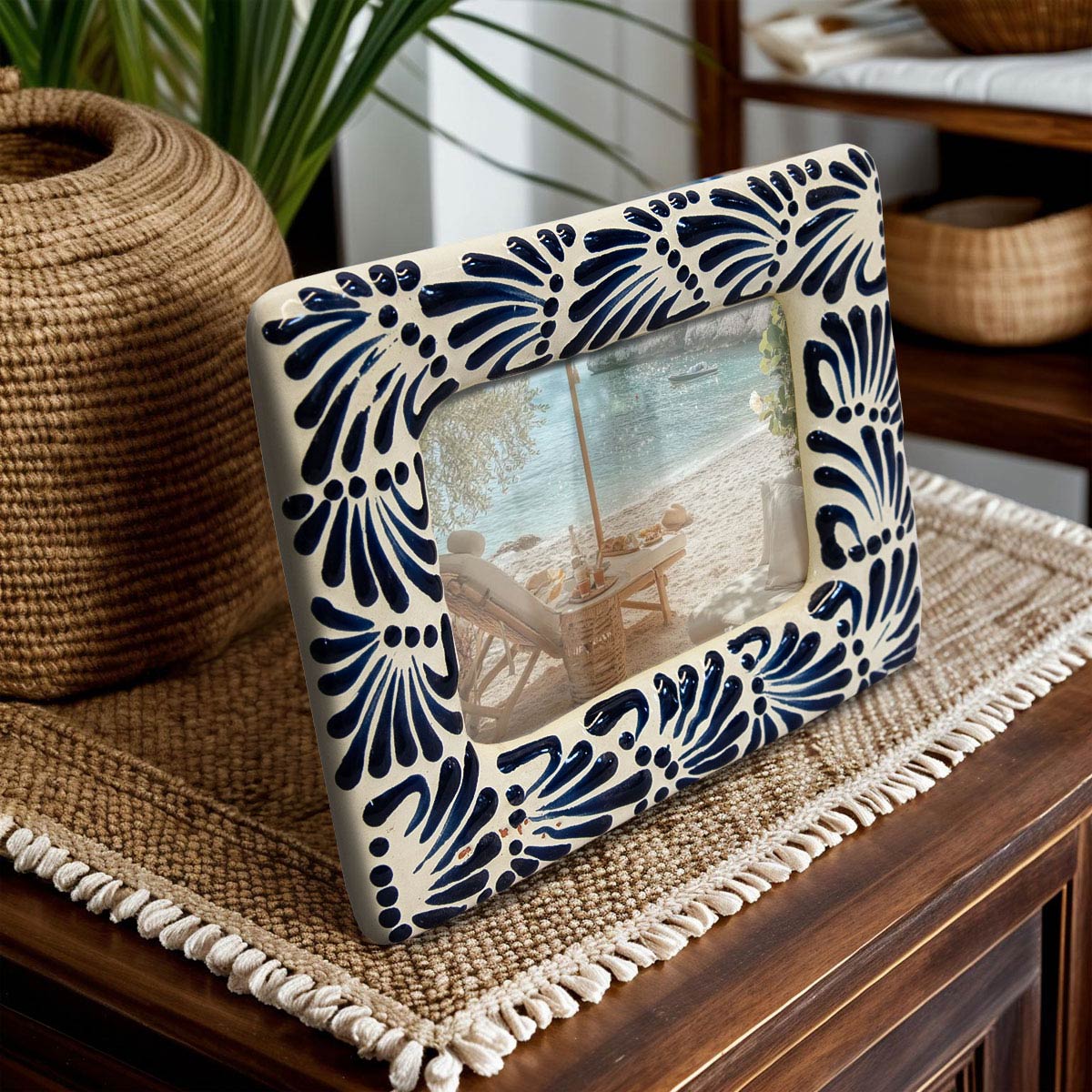 Veracruz Talavera Photo Frame