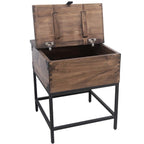 Lakeshore Walnut Trunk Style End Table