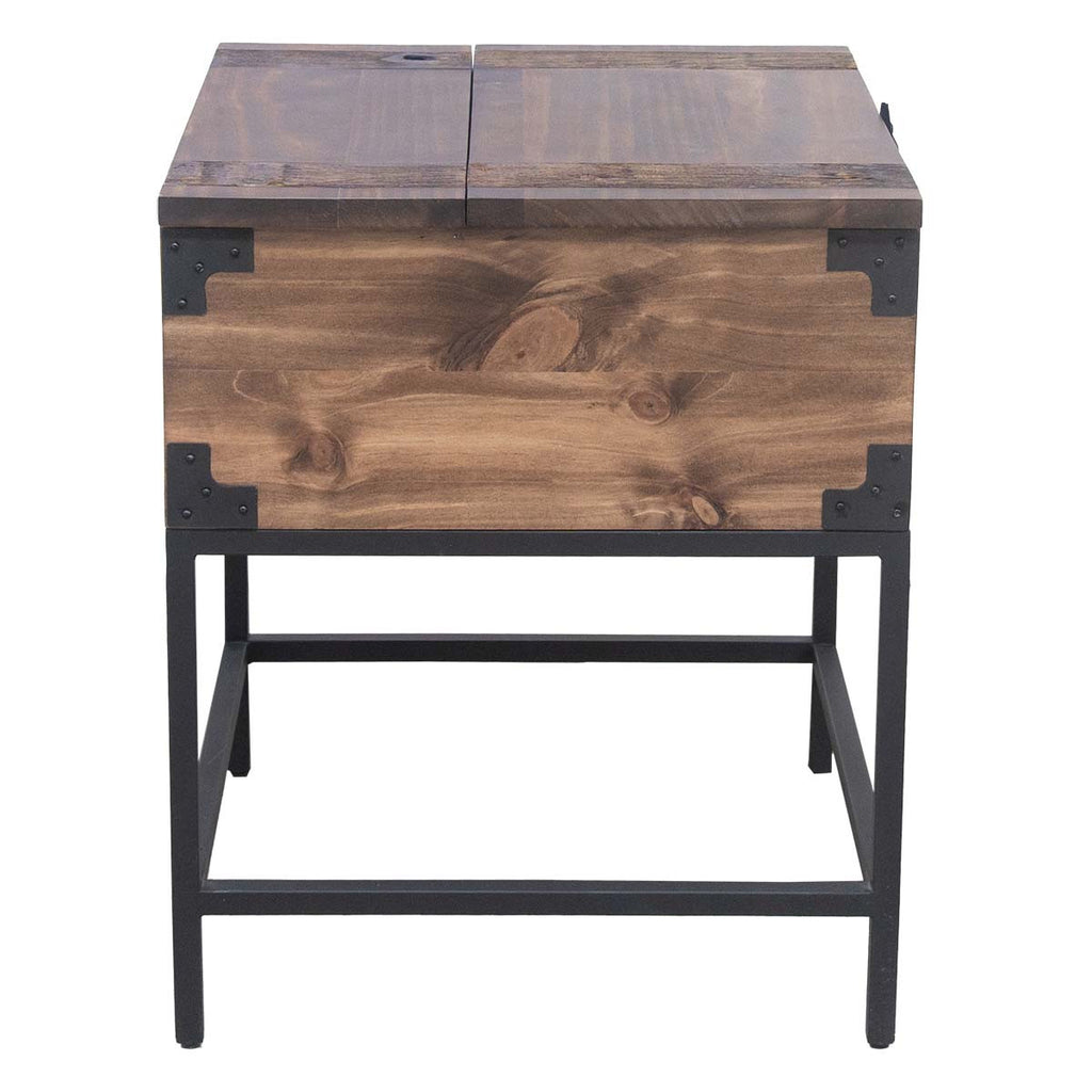 Lakeshore Walnut Trunk Style End Table
