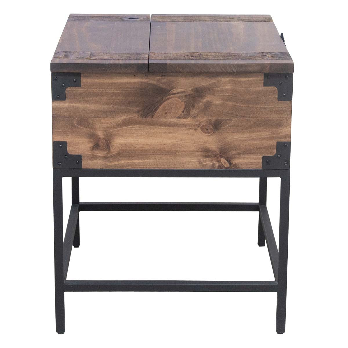 Lakeshore Walnut Trunk Style End Table