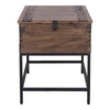 Lakeshore Walnut Trunk Style End Table