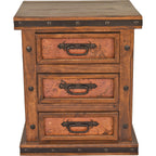 Natural Patina Copper Nightstand