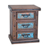 Turquoise Patina Nightstand