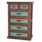Turquoise Patina Chest