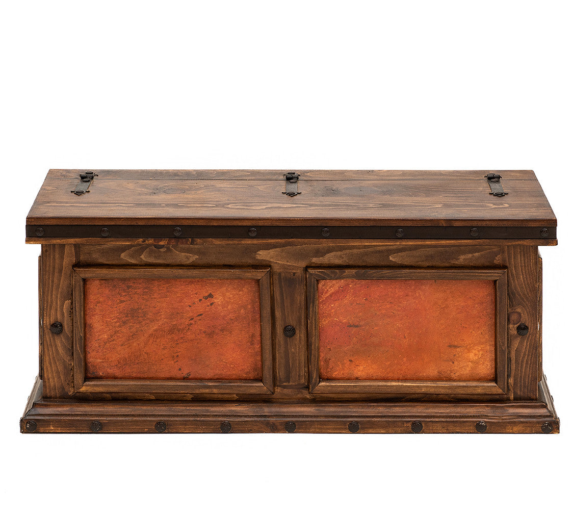 Mesa Copper & Wood Blanket Box