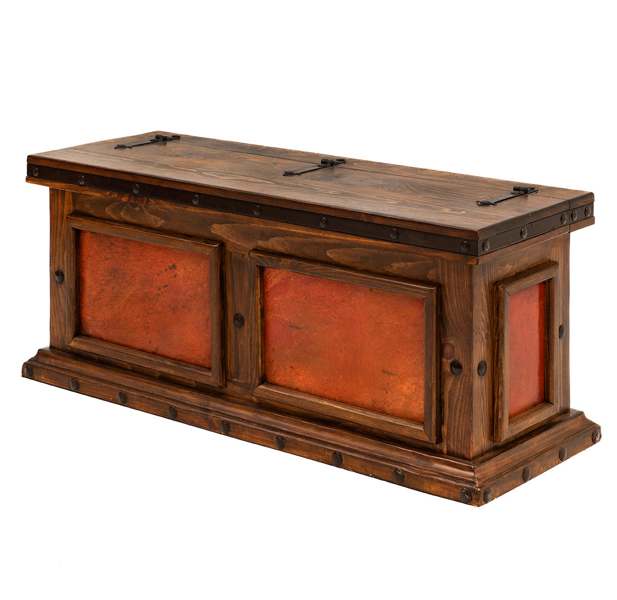 Mesa Copper & Wood Blanket Box