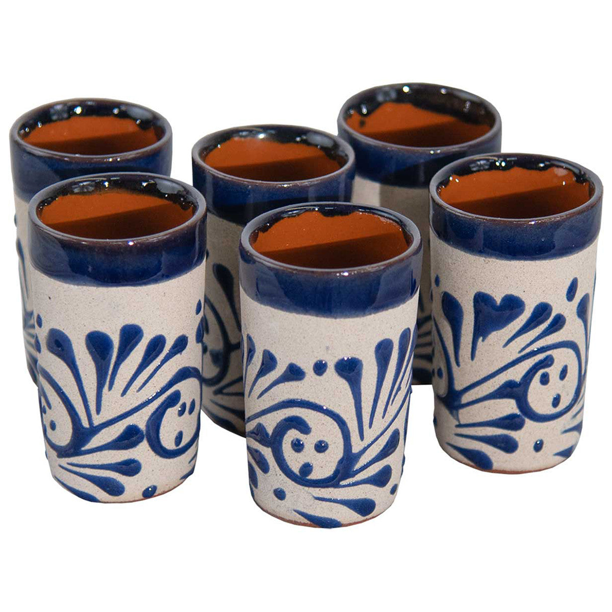Southwest Hues Clay Shot Glasses - Set of 6