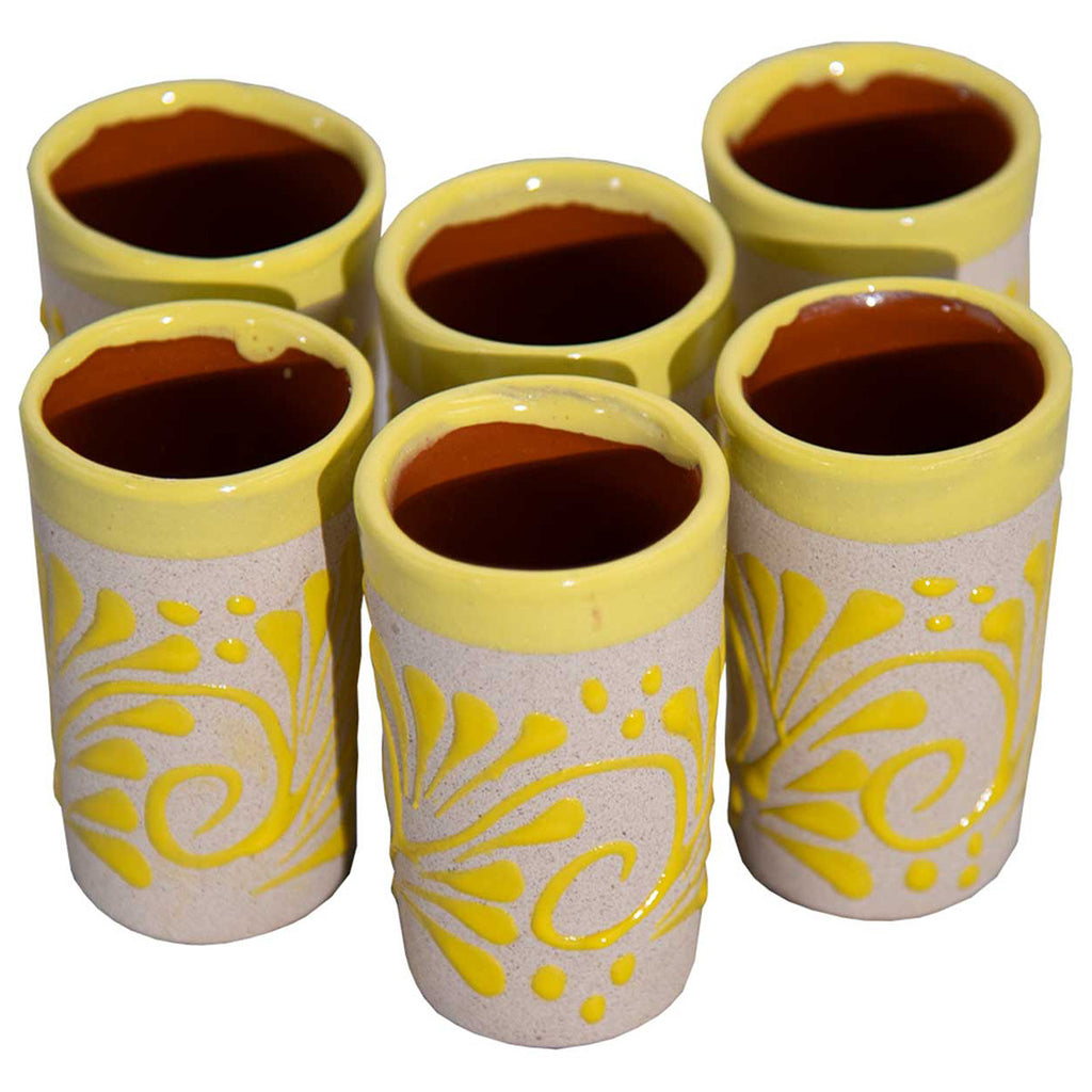 Southwest Hues Clay Shot Glasses - Set of 6