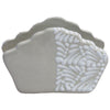 Sun Country Talavera Napkin Holder - Gray & White