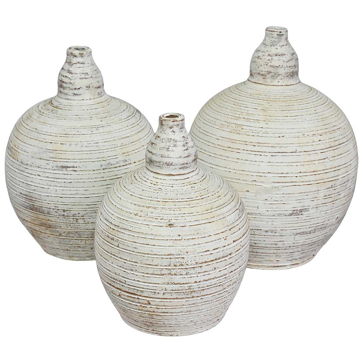Heritage Clay Pots - Set of 3