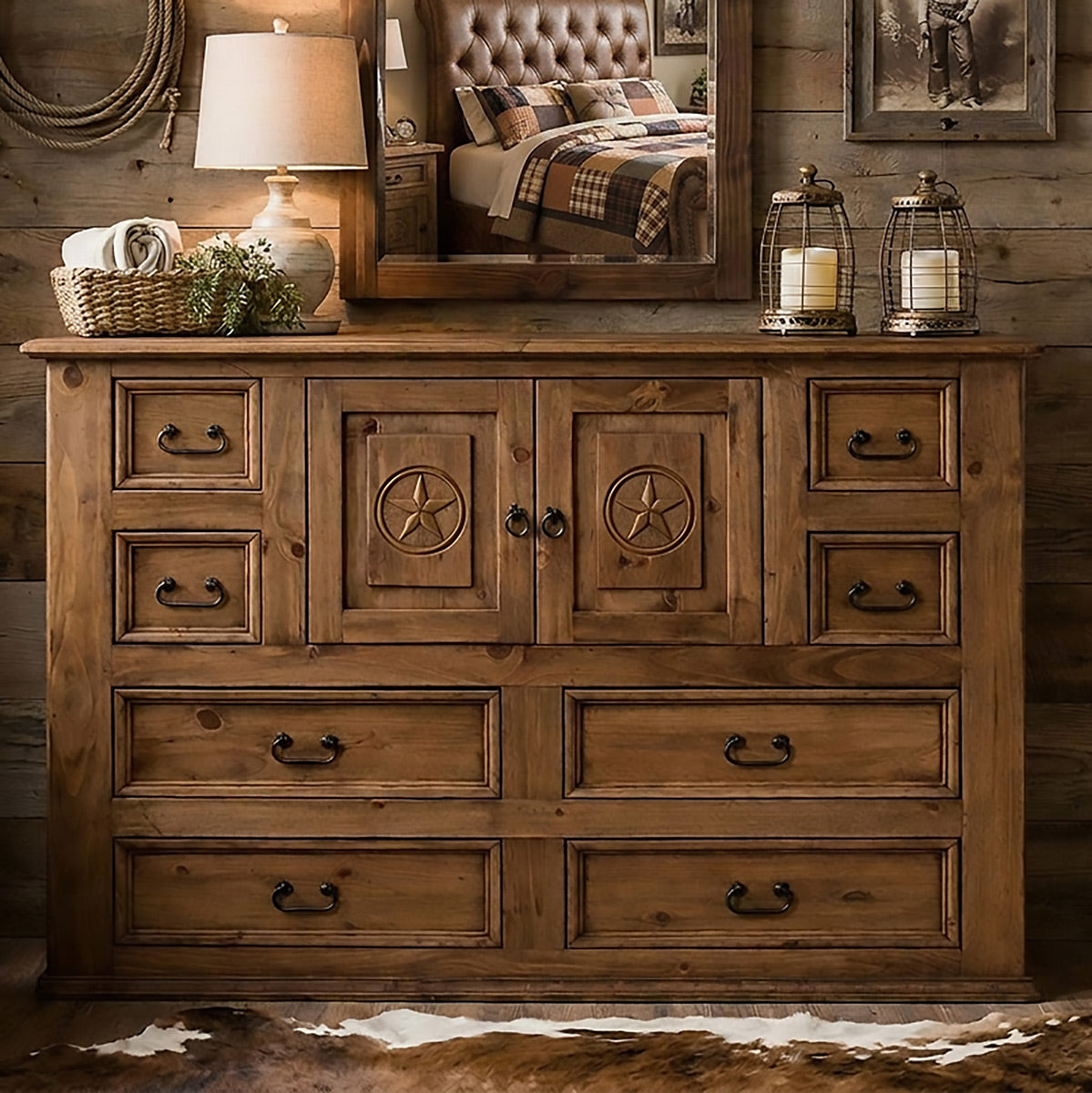Starry Manor Brown Dresser