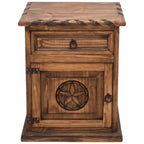 Starlight Rope Brown Nightstand - Left