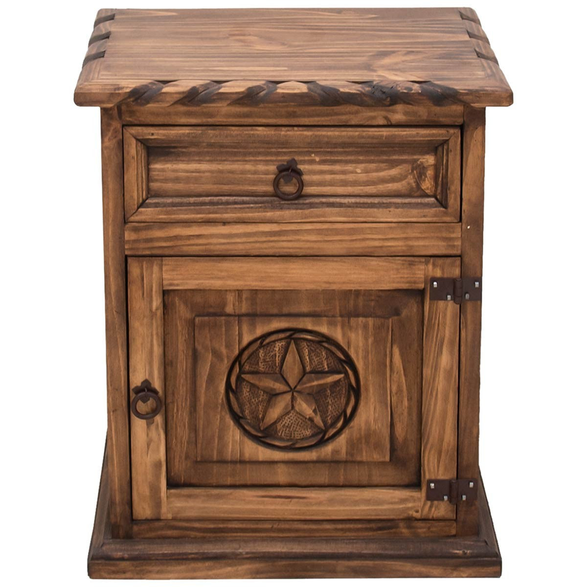 Starlight Rope Brown Nightstands