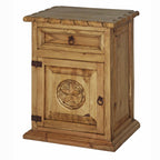 Starlight Rope Honey Nightstand - Left