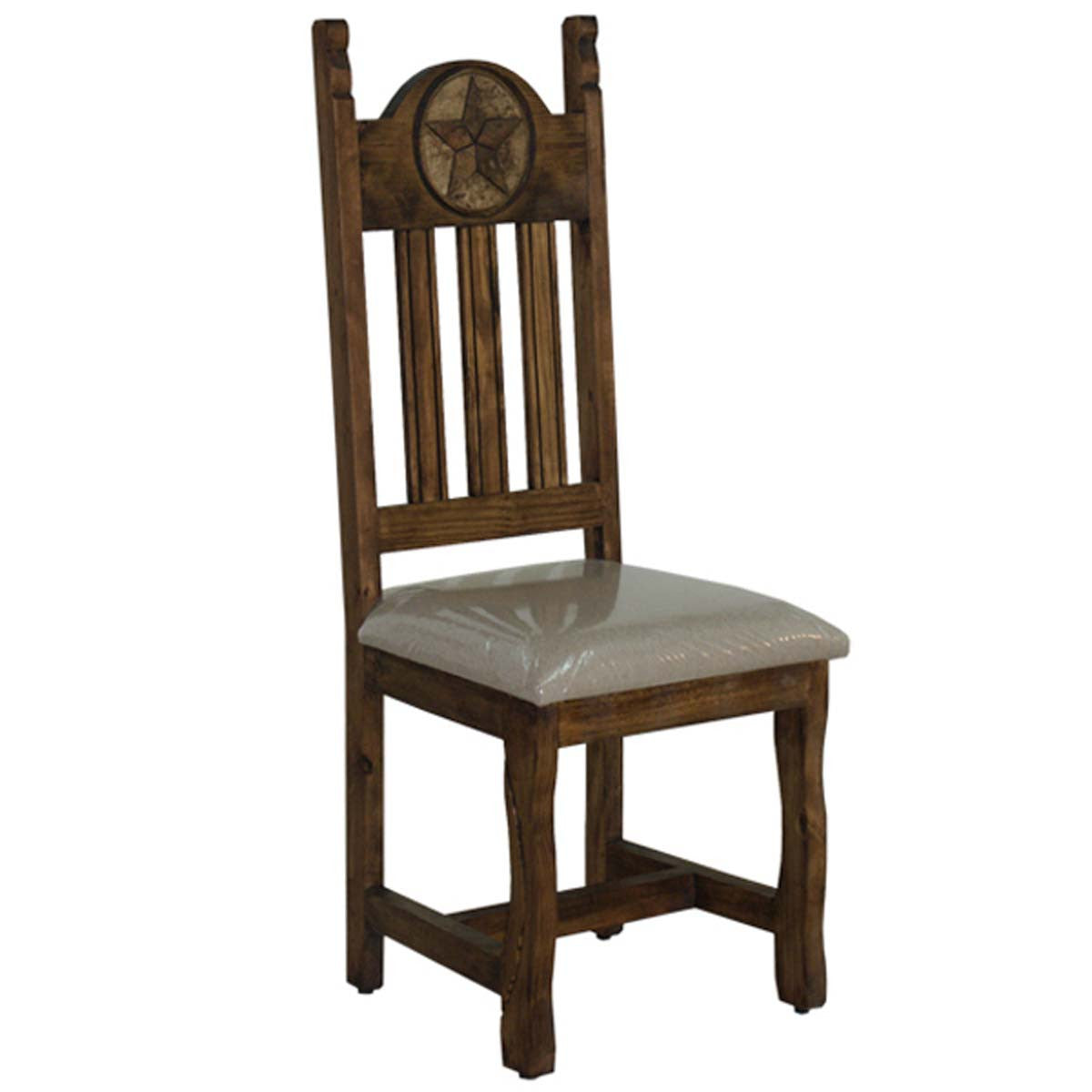 Stone Star Cushioned Brown Dining Chair