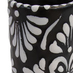 Talavera Hues Black & White Shot Glass - Set of 6