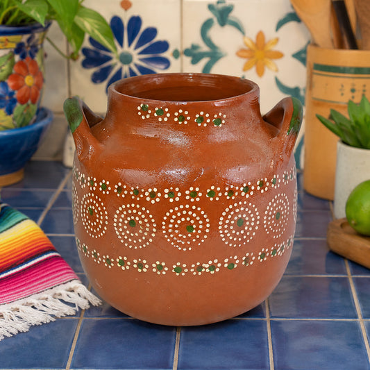 Daisy Fields Clay Pot