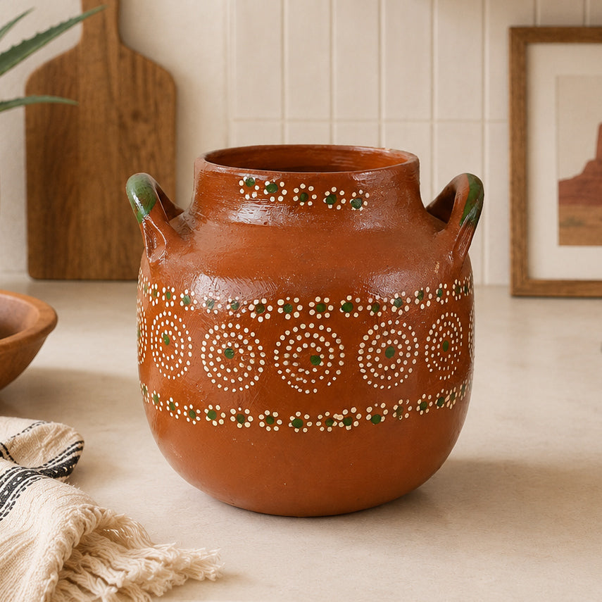 Daisy Fields Clay Pot