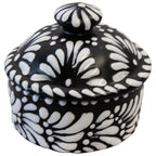 Moab Talavera Trinket Box - Black & White