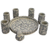 Dorado Talavera Tequila & Salt Shaker Set (8 pcs)