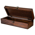Wood And Ceramic Tile Trinket Box