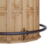 Half Circle Bar with Footrail - Natural Finish